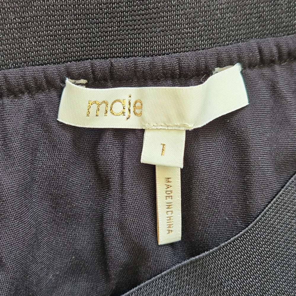 Maje Jeudi Plisse Pleated Floral Print‎ Maxi Skirt Size 1 Small